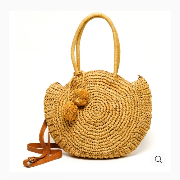 LAGGO Handbags - LAGGO Rio Sand Straw Handbag - Natural